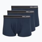 Men's boxers KARL LAGERFELD Stripe Logo Micro Trunk 3 pairs mood indigo