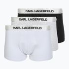 Men's boxers KARL LAGERFELD Elastic Trunk 3 pairs black/white/grey