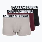 Men's boxers KARL LAGERFELD Bold Elastic Trunk 3 pairs windsor/black/ash