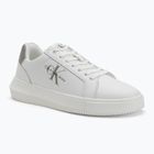 Calvin Klein men's shoes YM0YM00681 Chunky Cupsole Monologo Lth triple bright white/rock ridge