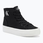 Calvin Klein women's trainers YW0YW01764 Vulc Flatform Mid Cv Mg black/bright white