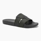 Calvin Klein men's flip-flops HM0HM01752 Pool Slide Double T dark olive