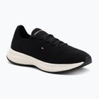 Tommy Hilfiger women's Knit Runner black shoes