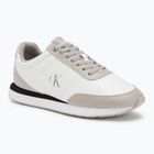 Women's shoes Calvin Klein YW0YW01942 Retro Runner Lace Up Leather MG bright white/chateau