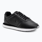 Women's shoes Calvin Klein YW0YW01942 Retro Runner Lace Up Leather MG black/formal gray