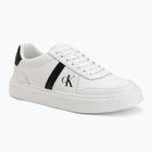 Men's shoes Calvin Klein HM0HM02237 Classic Cups Lace Leather EMB Tongue bright white/black