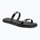 Women's slides Calvin Klein HW0HW02963 Jelly Doub Bar Shiny triple black
