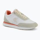 Women's shoes Calvin Klein YW0YW01990 Retro Runner Lace Up Nylon Mg brilliant white/light cashew/pink