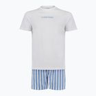 Men's pajamas Calvin Klein LV00NM2903 classic white top/vertical boardway