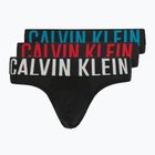 Men's briefs Calvin Klein 000NB3607A Hip Brief 3 pairs black w/oatmeal logo/black w/age