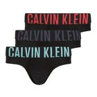 Men's briefs Calvin Klein 000NB3610A Hip Brief 3 pairs black w/ombre blue logo/black w/c