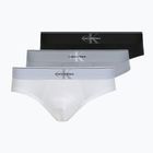 Men's briefs Calvin Klein LV00NB4471 Hip Brief 3 pairs black/misty grey/white
