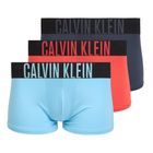Men's boxers Calvin Klein 000NB3775A Trunk 3 pairs ombre bluee/chilly bluee/punch pink