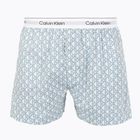 Boxers Calvin Klein LV00NM2831 Boxer Trad icon cotton emblem chalk/gulf blue