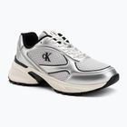 Men's shoes Calvin Klein YM0YM01402 Hike Runner Laceup Mesh Mix silver/black/marshmallow