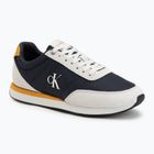 Men's shoes Calvin Klein YM0YM01361 Retro Runner Ess Mix Mat vaporous white/casual bluee/cooling