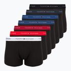 Boxers Tommy Hilfiger Trunk WB 7 pairs blk/mid red/aegean sea/dsrt sky/blu jeans/f r/wht
