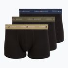 Men's boxers Tommy Hilfiger Trunk WB 3 pairs army green/wdg blue/ptch blue