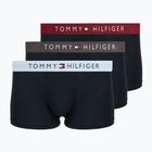 Men's boxers Tommy Hilfiger Trunk WB 3 pairs dark ash/brzy blue/rouge