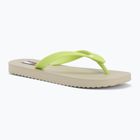 Women's flip-flops Tommy Jeans Logo Summer white clay/lime essence