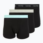 Men's boxers Calvin Klein 0000U2662G Trunk 3 pairs black w plume wb/black w misty sag