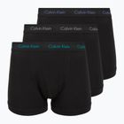 Men's boxers Calvin Klein 0000U2662G Trunk 3 pairs black bodies and wbs with driftwood