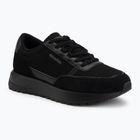 Men's shoes Calvin Klein HM0HM02215 City Runner Laceup Nylon Recycled Suede triple black