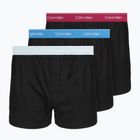 Men's boxers Calvin Klein LV00NB4267 Boxer Slim black bodies w/ poseidon blue/plein