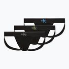 Men's briefs Calvin Klein LV00NB4644 Jock Strap black bodies w/ granite gray/poseid