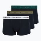 Men's boxers Tommy Hilfiger Trunk WB 3 pack nb//white/orna green/utility olive