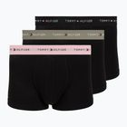 Men's boxers Tommy Hilfiger Trunk WB 3 pack utility sage/black/bonita pink