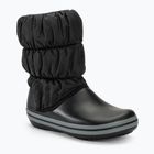 Women's Crocs Winter Puff black/charcoal snow boots