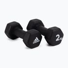 adidas dumbbells 2x2kg black ADWT-10002