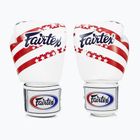 Fairtex Universal "Tight-Fit" Design USA white boxing gloves