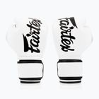 Fairtex Microfiber white boxing gloves