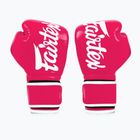 Fairtex Microfiber pink/white bosker's gloves