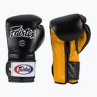 Fairtex Heavy Hitter's Mexican Style boxing gloves black/yellow