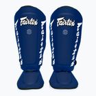 Fairtex Detachable In-Step Shin Pads A.K.A. tibia protectors. "Twister" blue