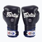 Fairtex Stylish Angular Sparring Boxing Gloves - Locked Thumb blue