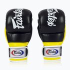 Fairtex Super Sparring Grappling Gloves black/yellow