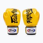Fairtex Deluxe Tight-Fit gold boxing gloves