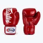 Fairtex Deluxe Tight-Fit red boxing gloves