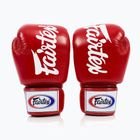 Fairtex Deluxe Tight-Fit red boxing gloves