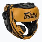 Fairtex Microfiber Headguard boxing helmet gold