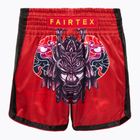 Fairtex Children's Boxing Shorts BSK2108 'Silent Warrior' red
