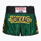 Men's training shorts YOKKAO Original Muay Thai green