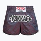 Men's training shorts YOKKAO Lunar Muay Thai iridescent blue grey