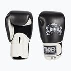 Top King Muay Thai Empower Air white and silver boxing gloves TKBGEM-02A-WH