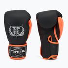 Top King Reborn Boxing Gloves Semi Leather white/orange