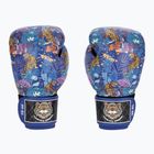 Top King Boxing Wild Tiger black/blue boxing gloves